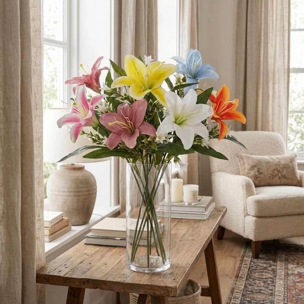 Real Touch Simulated Flower Handmade Wedding Bouquets Silk Fake Bouquets Party Decor