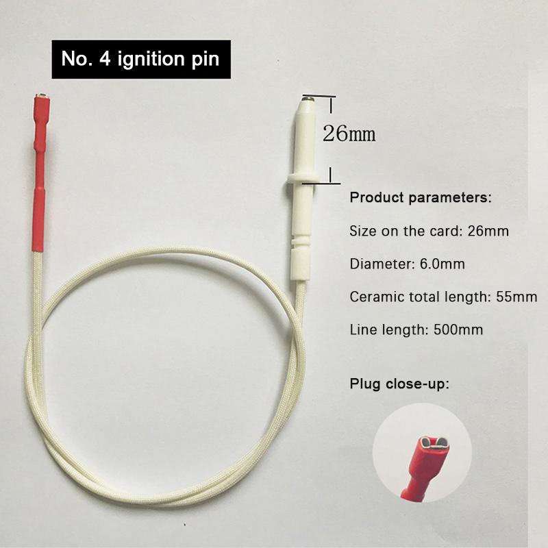 1Pc Line Gas Cooker Range Spare Parts Igniter Ceramic Electrode With Cable Rod