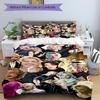 3Pcs Pop Culture Icons Bedding Set Quilt Cover Pillowcase Home Christmas Xmas Halloween Gift 1 Duvet Cover 2 Pillowcase M92456