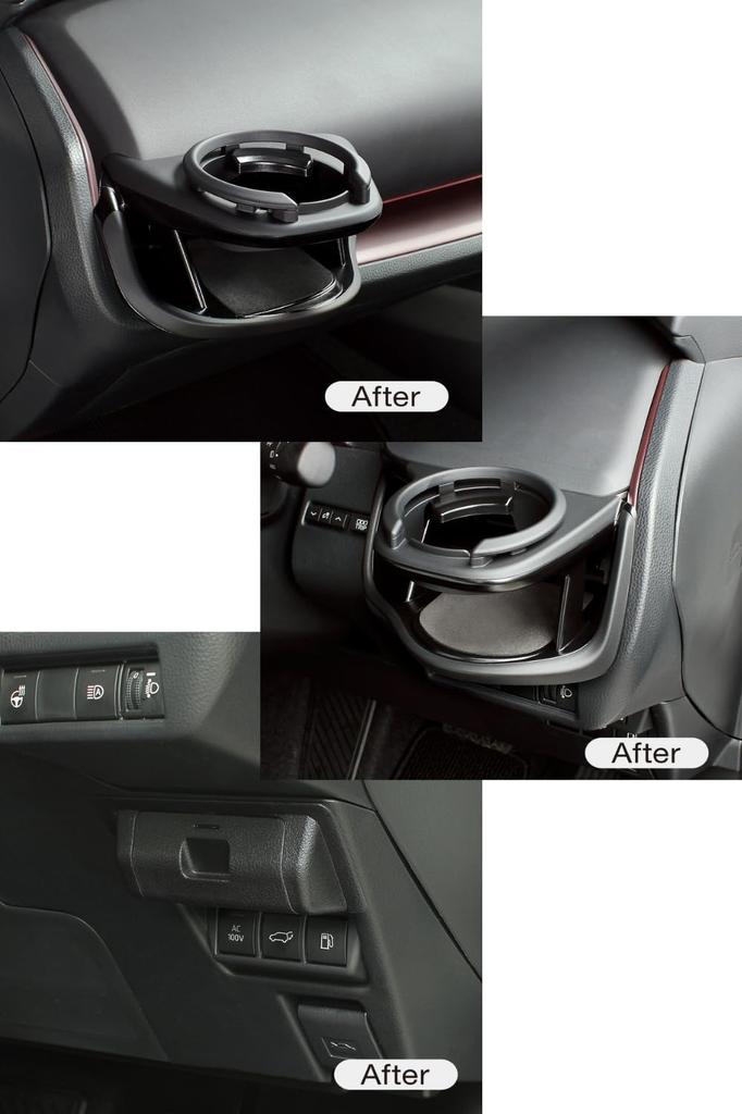 Tsuchiya Yac Products for the Prius Air Conditioner Drink Holder for Seat and Passenger Seat ETC Cover Vehicle-specific 60-series Driver's Built-in