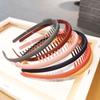 Frosting Antiskid Simple Elegant Toothed Headband Women Hair Hoop Hair Band Korean Style Headwear
