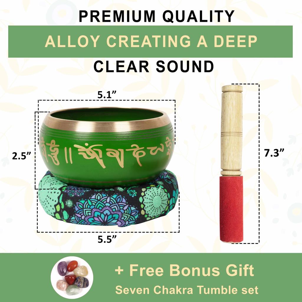 IBA Indianbeautifulart Тибетский музыкальный инструмент поющая чаша для медитации с палкой и подушкой