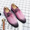 Dress Shoes for Men Gradient Men's Leather Business Formal Oxfords Footwear British Formal Shoes Man Loafers Zapatos Hombre