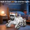 2025 New Eight-Wheel Kids Q193 Remote Control Robot Dog Rechargeable Music LED RC Toy for Birthday Gifts for Children Ages 8 +
