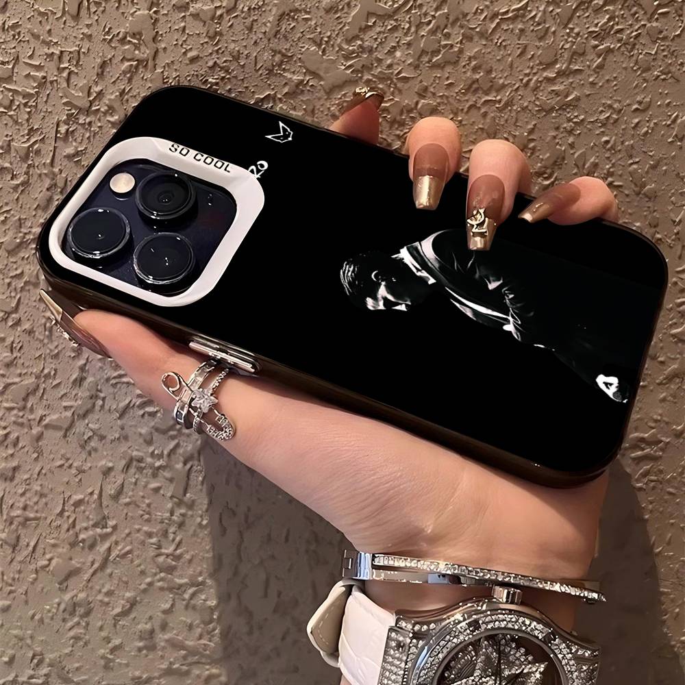 Epc Music R-Rauw Alejandro Rap Phone Case For IPhone 17 16 15 14 11 12 13 Pro Max Plus Pro Colored Silver Cover