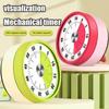 Stainless Steel Visual Timer Mechanical Kitchen Timer 60-Minutes Alarm Cooking Timer With Loud Alarm Magnetic Clock Timer