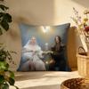 Trendy Rrosaliaing Cushion Cover Versatile DoubleSided Pillow Case Fit for Sofa Bed Car  Daily Decor