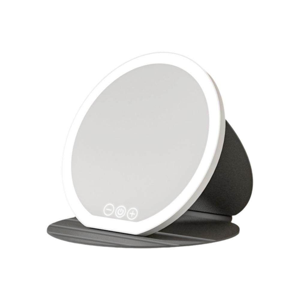 3 Color LED LED Makeup Mirror Round Mirror Portable Vanity Mirror  Office Use