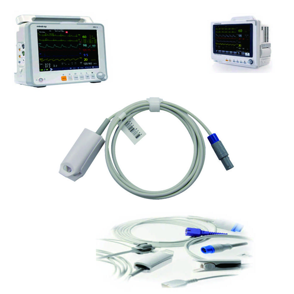 Совместимый Biocare, BIOLIGHT*Digital, 5-контактный монитор пациента, многоразовый датчик SPO2, пальцевый датчик SPO2, мониторинг данных насыщения крови кислородом