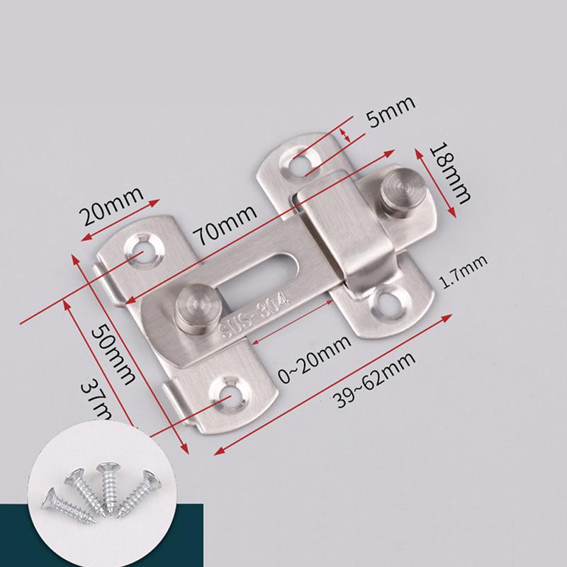 Болт защелки дверного замка, 90, 180 градусов, тумблер из нержавеющей стали