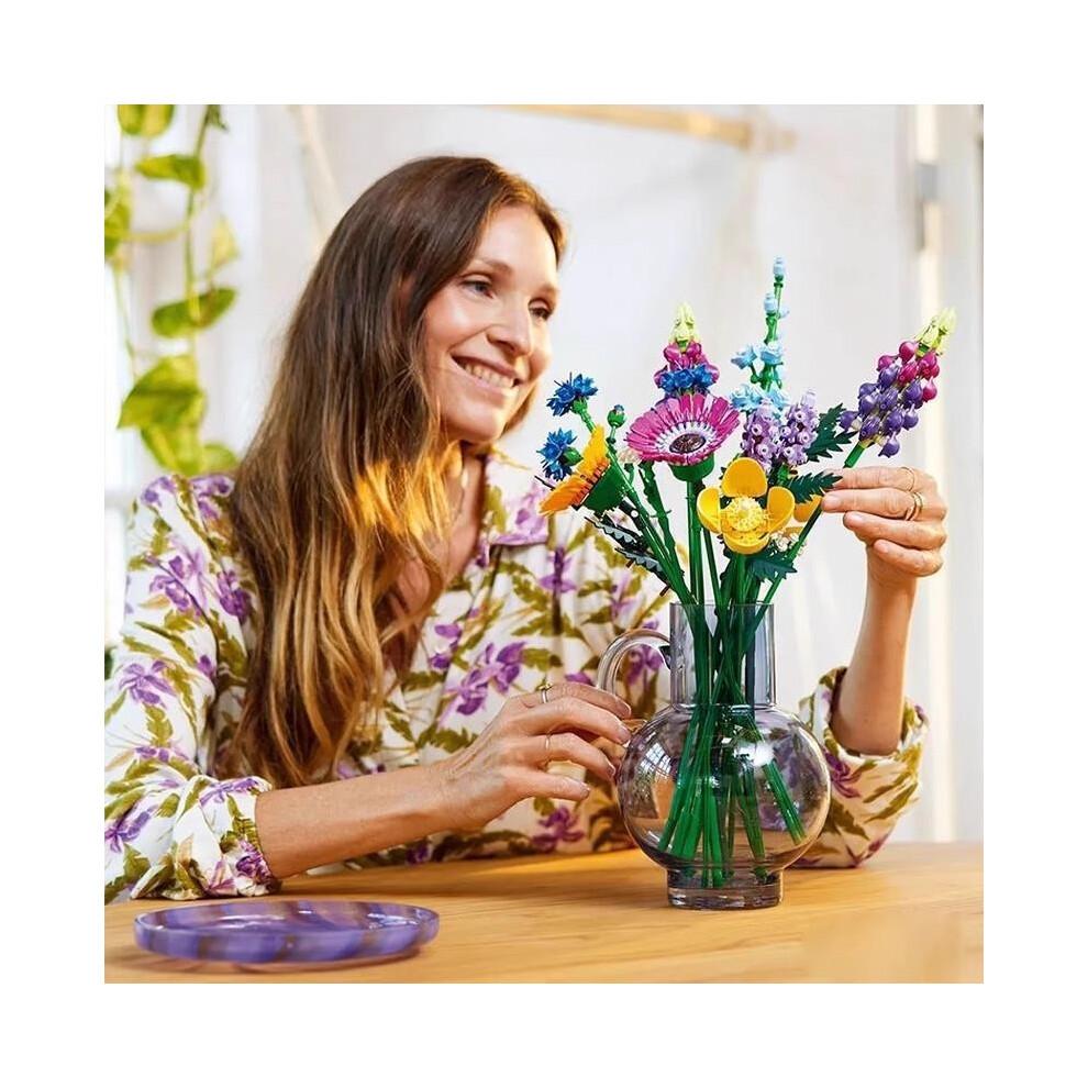 (939 Pcs)Flower Bouquet Building Block 10313 10314 Abs Plastic Diy Assembly Toy Colorful