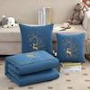 2025 Starry Sky Sika Deer Cotton Pillow & Blanket Set