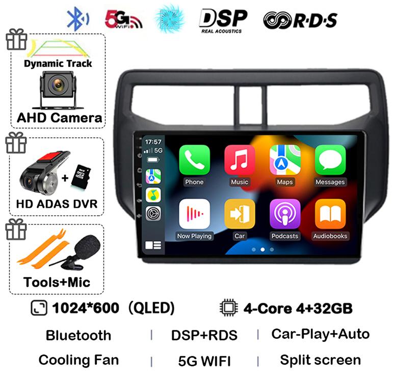 Автомагнитола Android 14 для Toyota Rush Daihatsu Terios 2017 2018 2019 2020 Мультимедиа GPS Навигация Стерео Плеер Головное Устройство