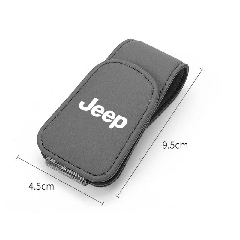 DAIFFT1 Car Glasses Clip Sun Visor Hanger Clip Ticket Card Clips For Jeep TRAILHAWK COMMANDER LIBERTY Wrangler Lanyard Car Accessories