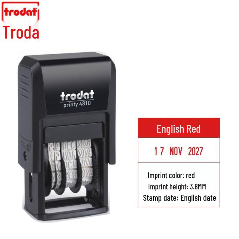 Самонаборный датер Trodat 4810, 3,8x20мм, Регулируемый, Даты на китайском и английском языках