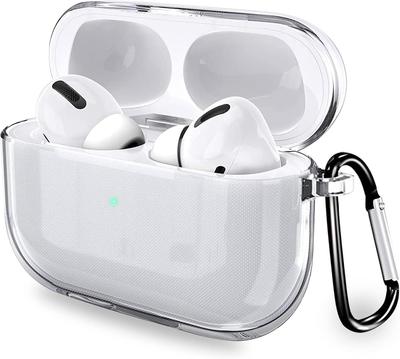 BOOLINN AirPods Pro 2 Совместимый с AirPods Pro Прозрачный ТПУ Полностью Передний Светодиодный Свет Не Беспроводная Зарядка Ударопоглощающий Защитный Чехол, 2, Чехол,