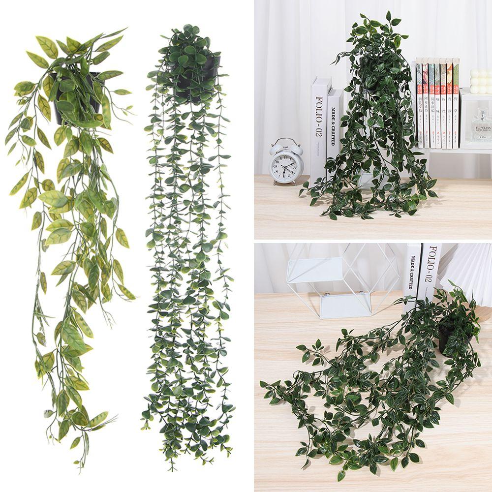 Home Decor Wall Hanging Fake Foliage Garland Plants Artificial Ivy Leaves Eucalyptus Vine