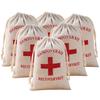 6pcs Hangover Recovery Kit' Hangover Relief Kit Burlap Bag & Emergency Packaging Bag for Bachelor/ Bachelorette Party Supplies