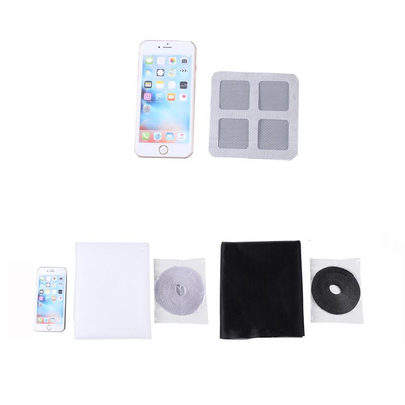 Черно-белая самоклеящаяся москитная сетка на липучке