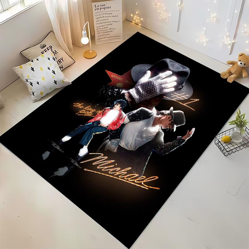 Michael Jackson Tribute Art Non-slip rug suitable for living room and bedroom sofas sofas