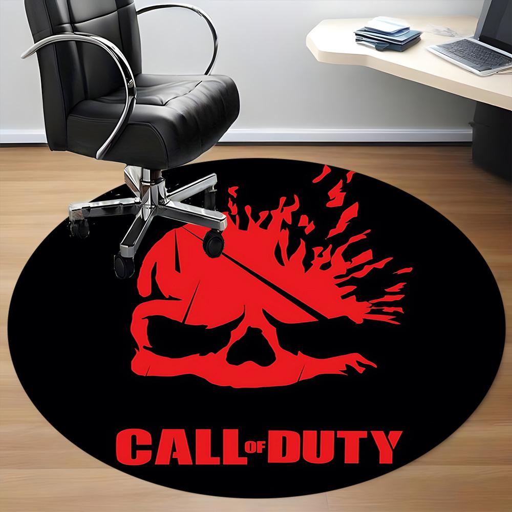 1 шт. Круглый ковер Call of Duty для офиса, под офисные стулья, спальни, гостиной, домашний декор a0926103