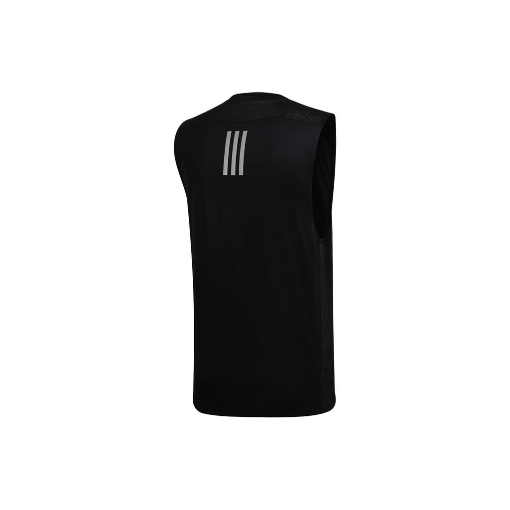 adidas Футболка без рукавов Own the Run, черная, мужская, уличная GC7865