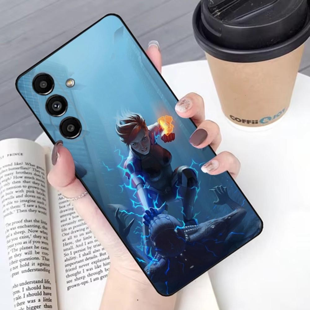 Чехол для телефона N7 Game M-Mass E-Effect для Samsung S 25,24,21,22,23,30,20,Ultra,Plus,Fe,Lite,Note,10,9,5G Черный Мягкий