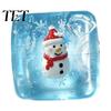 Stress Cube Sensory Toy Christmas Ice Squeeze Toy, for Soft Halloween, Clear Pinch Anxiety Relief Transparent