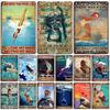 Artisian Sport Metal Sign Swimming Tin Plaque Diving Decorative Poster Wall Decor Garage Bar Pub Club Hotel Cafe Kitchen Home