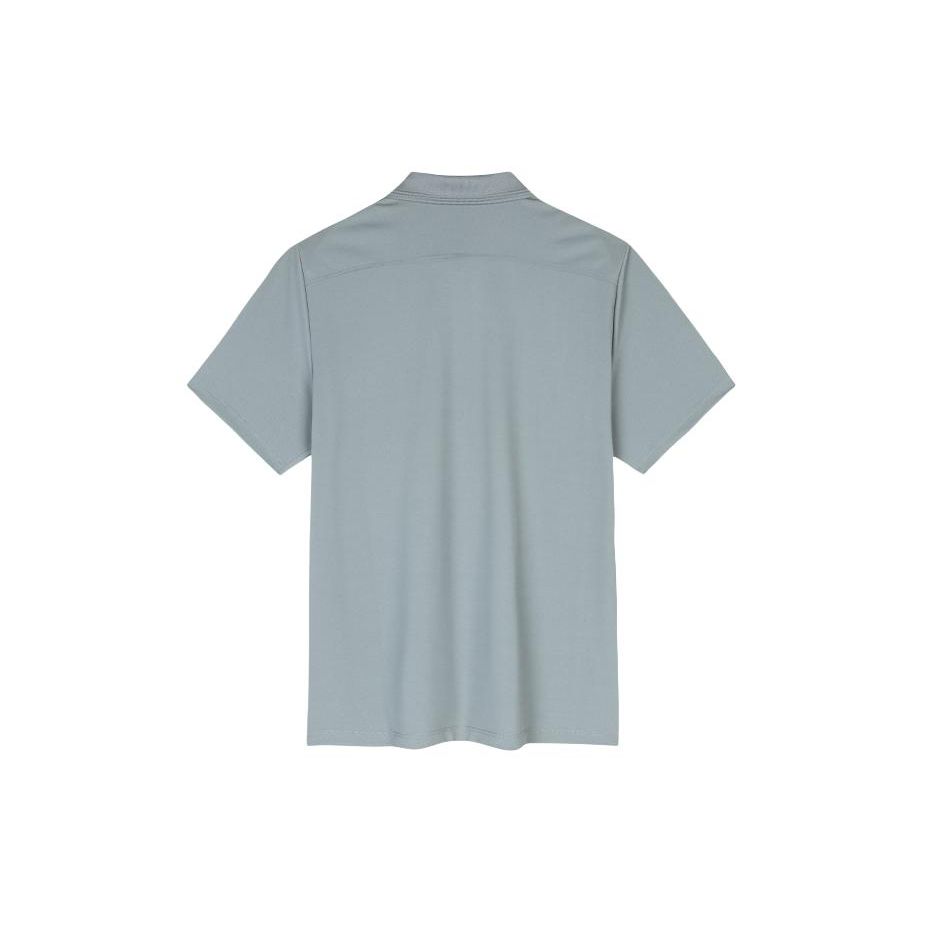 Anta Champion All-Weather Series однотонная дышащая повседневная спортивная рубашка-поло для мужчин Monet-Gray 152420107-3