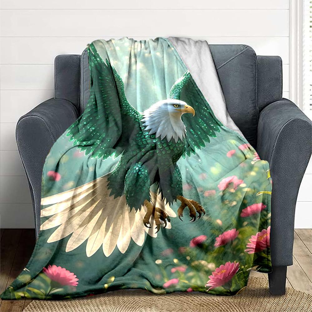 1pc Fantasy Eagle Wings Blanket Lightweight Blanket Throw Blanket For Sofa, Bed, Travel, Camping, Livingroom, Office, Couch, Chair yy251010019