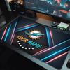 Custom Name Miami Dolphins Print  Cushion Non-slip Laptop Tablet Big Mousepad XXL Mat Mini PC Playmat With Lock edge