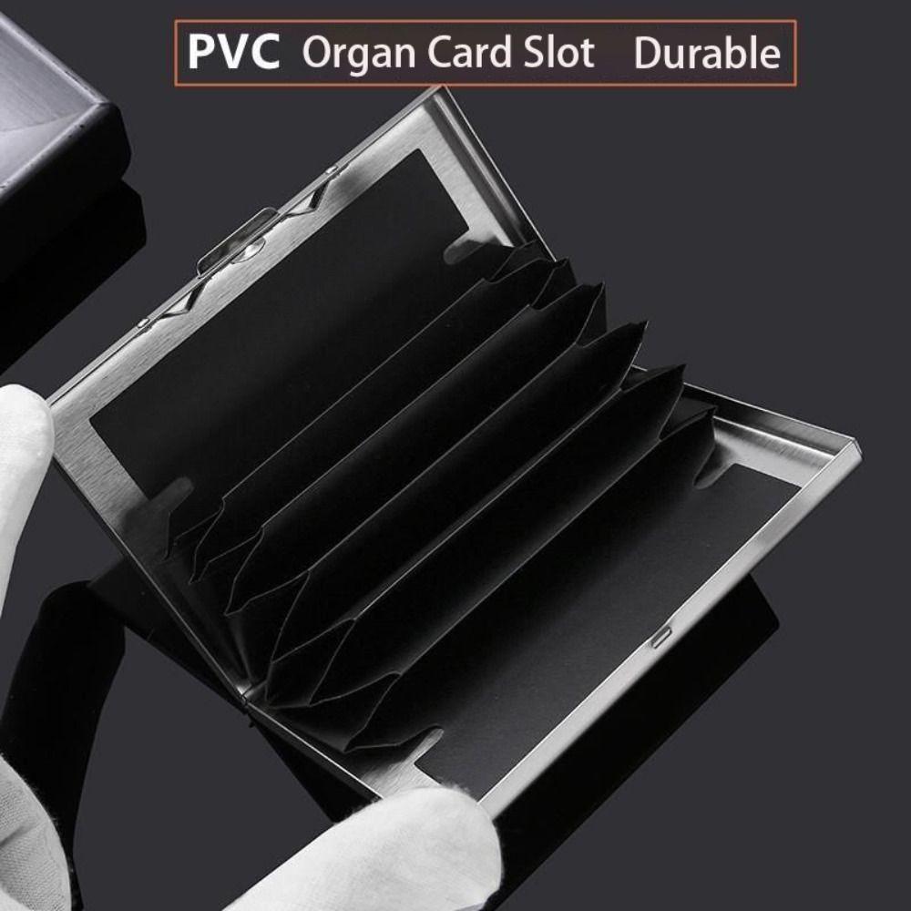 Модный Держатель для кредитных карт на 6/10 слотов Анти-RFID Нержавеющая Дебетовая Коробка Тонкий Металлический Кейс Porte Carte Путешествия