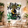 Bob Marley Custom Tapestry Boho Wall Hanging Machine Washable Perfect for Office Wall Multi-purpose for All Occasions Great Gift for Dorm Room Lovers