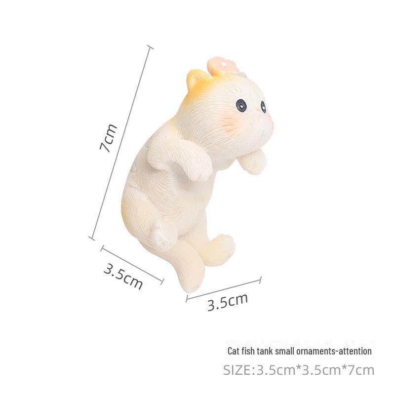 Украшения для аквариума с мультяшным котом: Креативные украшения для аквариума и аксессуары для цветочных горшков