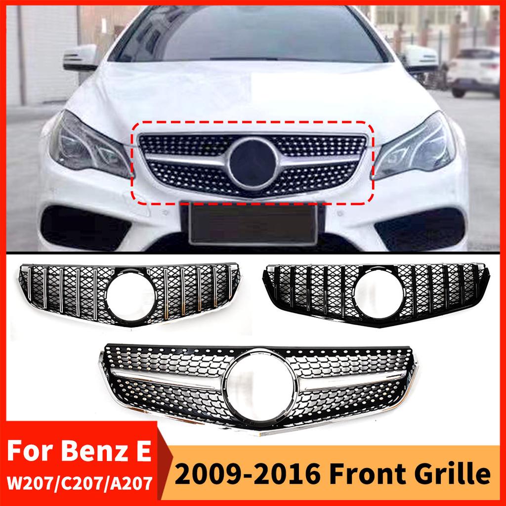 Front Radiator Grid Bumper Grille Grill For Mercedes Benz W207 C207 A207 E Coupe 2009-2016 such as E200 E260 E320 E350 E400 E500
