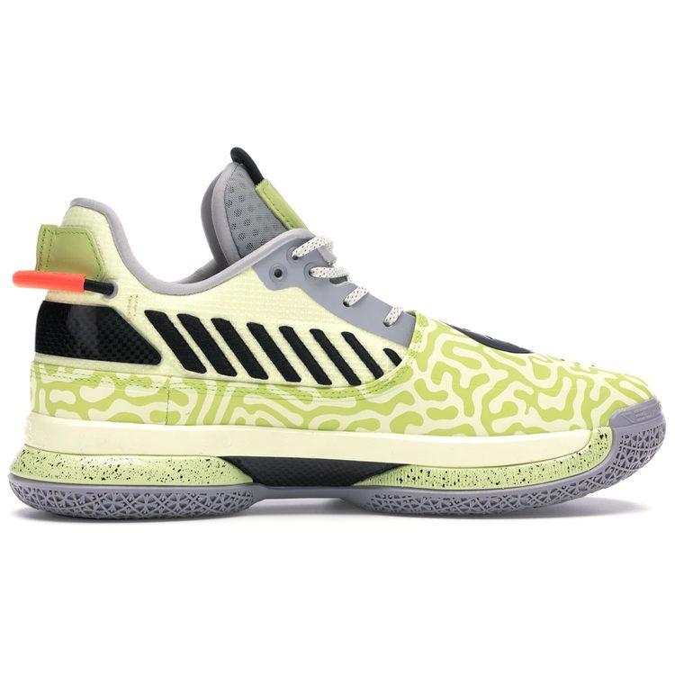 Li Ning WOW 7 Way Of Wade 7 Амортизация Легкие Низкие Баскетбольные Кроссовки Мужские Зеленый Белый ABAN079-13