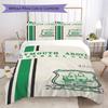 Plymouth Argyle PAFC Pattern Bedding uilt Set uilt Cover Pillowcase Home Decoration Birthday Gift (1 * duvet cover + 2 * pillowcase without core)