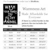 Wash Your Hands You Filthy Animal Quotes Canvas Painting Nice Butt Print Funny Toilet Wall Art Poster Picture For Bathroom Decor