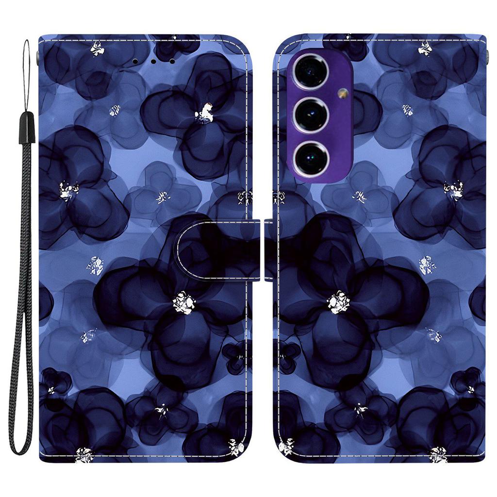 For Samsung Galaxy A16 5G/4G Wallet Case Pattern Printing Leather Stand Phone Cover with Strap