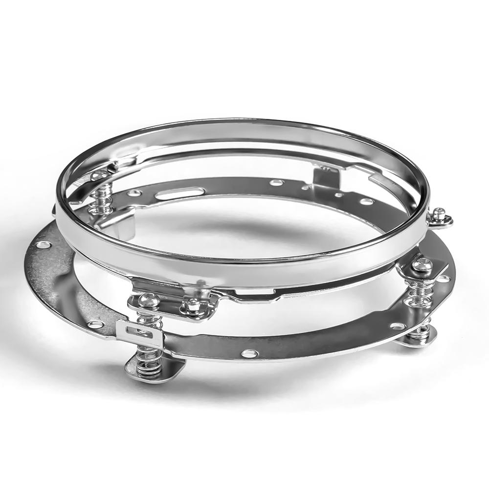 7" Inch LED Headlight Ring Mounting Bracket For Wrangler JK Suzuki Samurai Car for Harley Softail Touring FLD