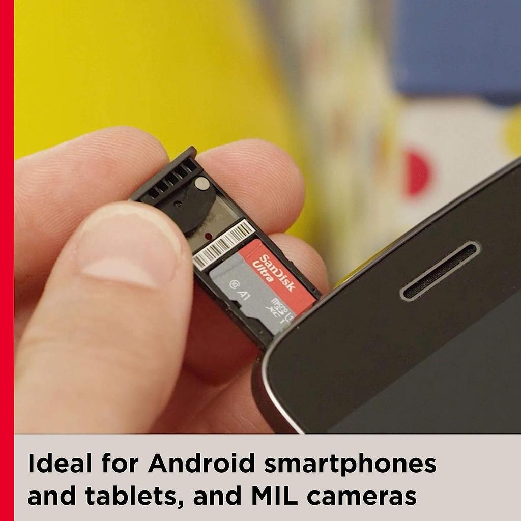 SanDisk Карта памяти TF 64 ГБ 32 ГБ 128 ГБ Ultra micro sd 256 ГБ 512 ГБ Класс 10 Microsd SD-карта 120 МБ/с UHS-I A1 для телефона/ПК/планшета