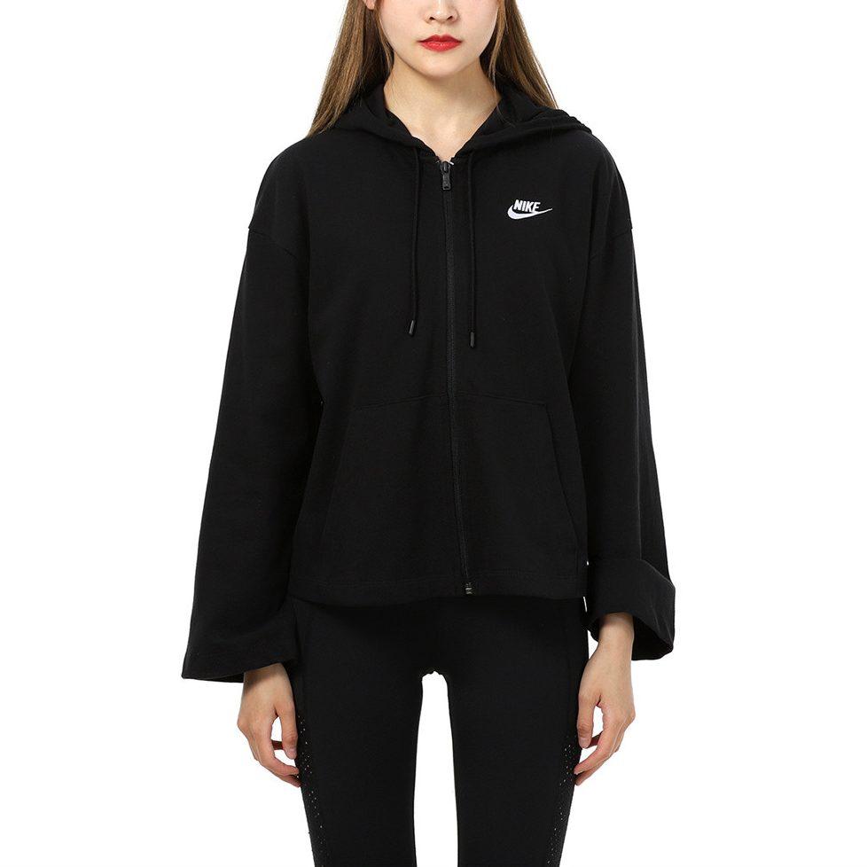 Nike Куртки Женские Черные С Капюшоном Умеренные Другое CJ3753-011