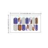 Press On Nail Stickers 1 Sheet Long Lasting Floral Pattern Self Adhesive Fake Nails for Gift Giving