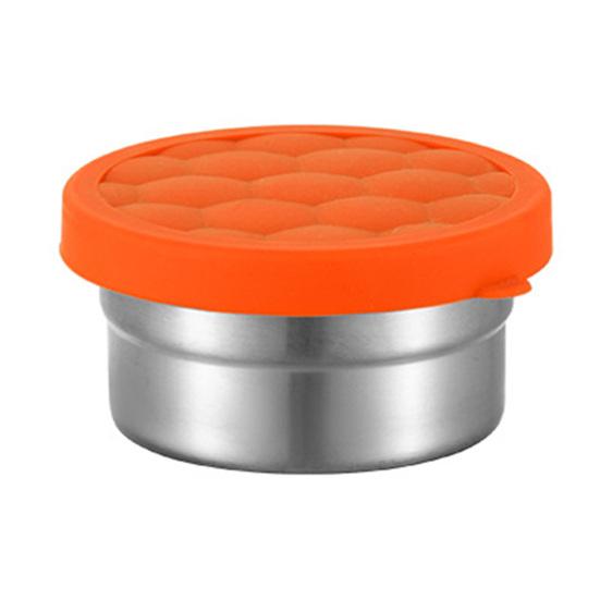 Контейнеры из нержавеющей стали для закусок для детей, герметичный контейнер для еды для малышей с силиконовыми крышками, складной металлический ланч-бокс для школы и детского сада