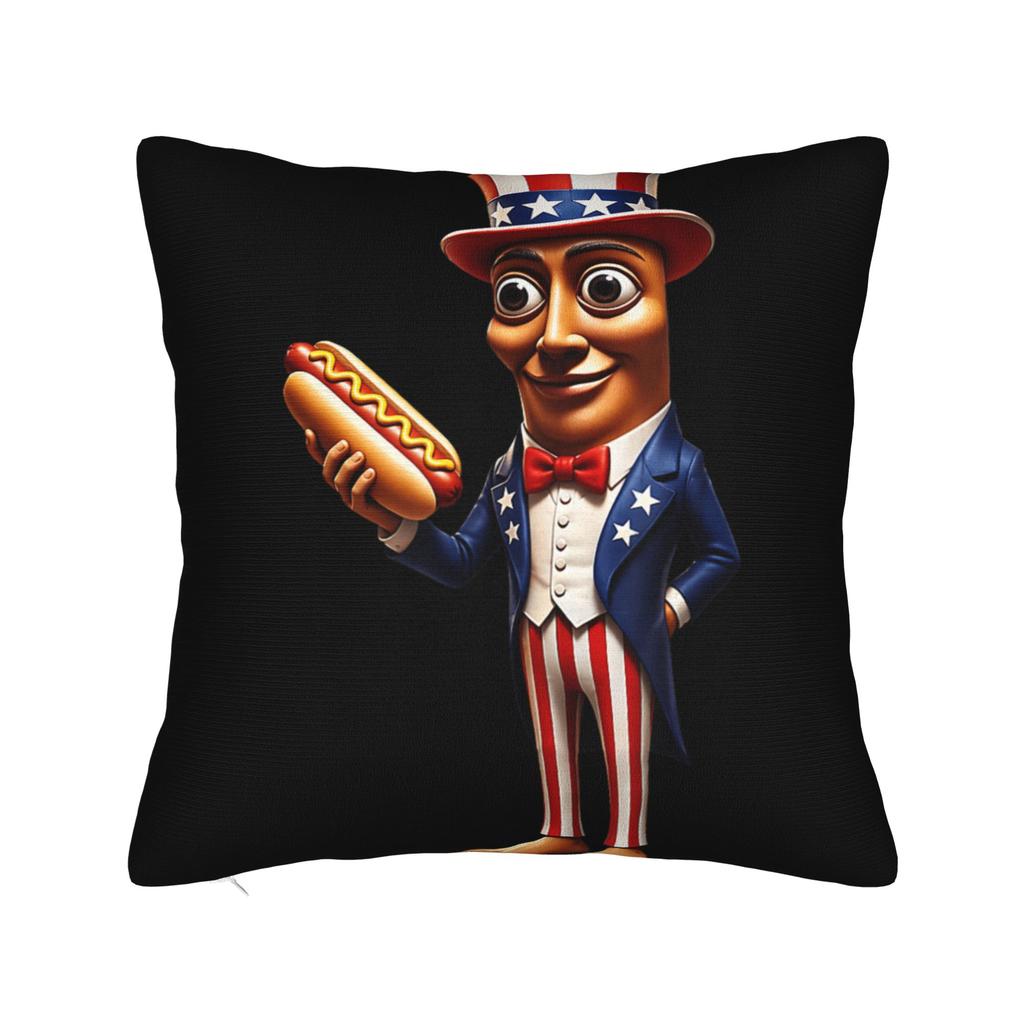Funny Tung Tung Tung Sahur Italian Brainrot Meme Pillow Cover Comfy Cushion Cover Funny Pillow Case For Wedding Party Home Decor