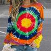 Harajuku 3D Dyeing Patterns Printing Sweatshirts For Women Winter Fashion Cool Pullovers Autumn Streetwear Clothing Sweatshirt
