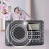 Полнодиапазонное радио со светодиодным экраном Портативный FM/AM/SW приемник Карманное радио 24см Антенна TF USB MP3 Двойное питание Подарки