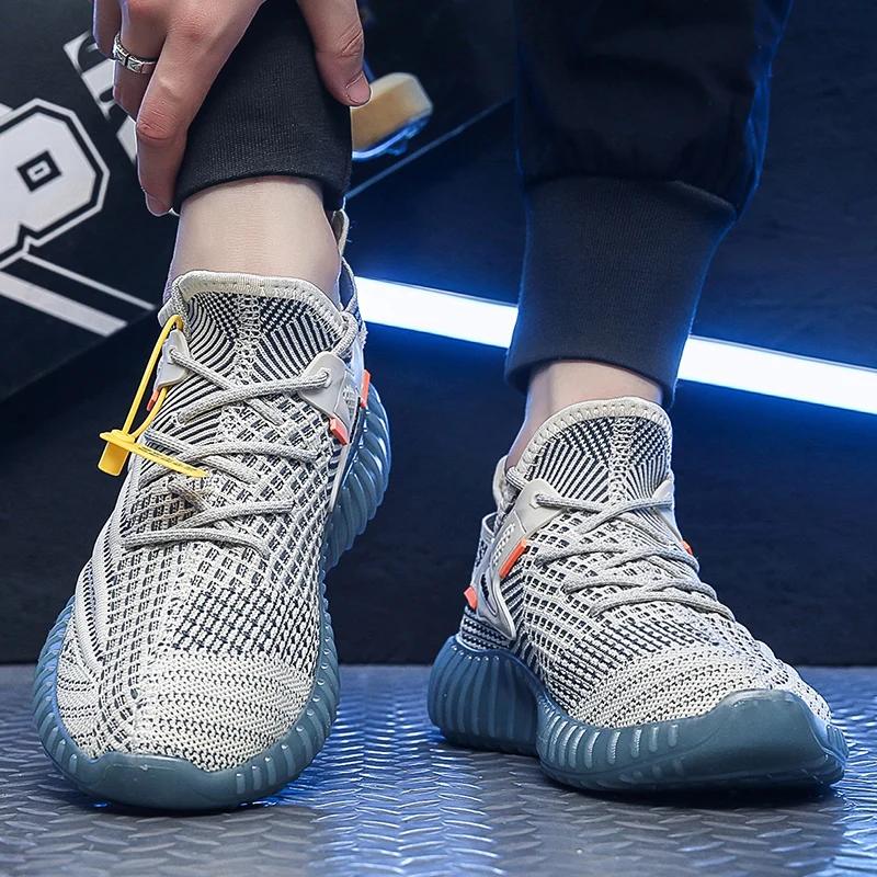 Мода 2025 Мужские вулканизированные туфли Модные дышащие летние теннисные повседневные спортивные туфли Противоскользящие Вибропоглощающие Удобные туфли для ходьбы