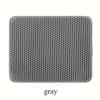 Double Layer Waterproof Cat Litter Trapping Mat Non-slip Washable Cat Cleaning Mat Cat Litter Box